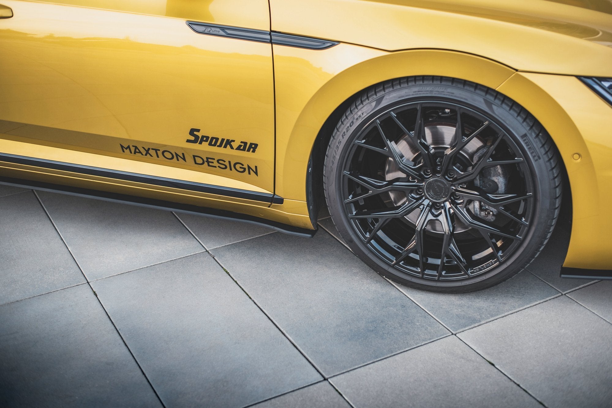 Street pro side skirts diffusers volkswagen arteon r-line