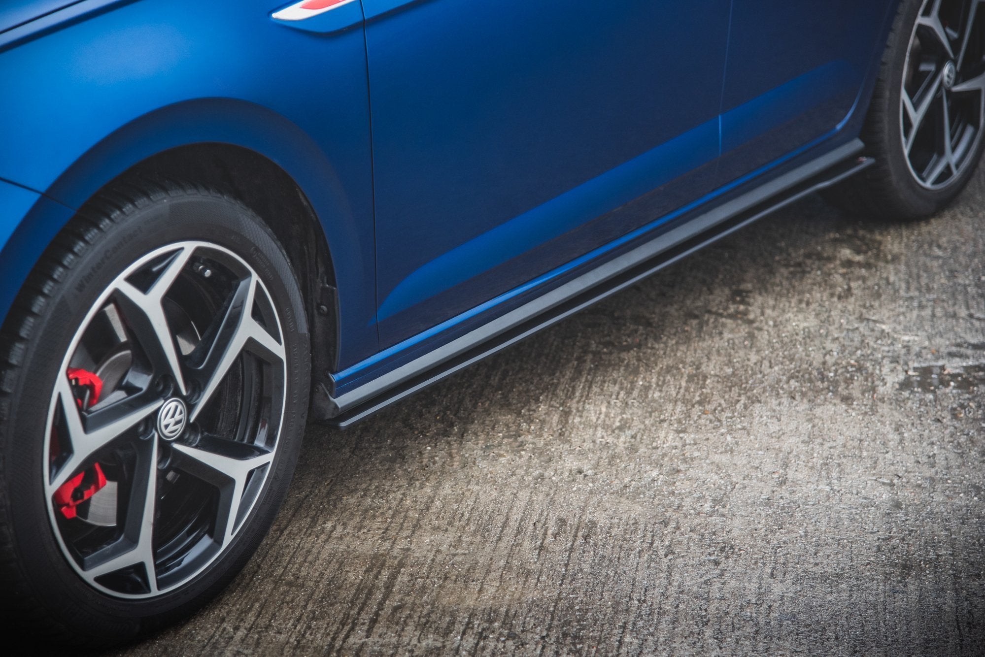 Street pro side skirts diffusers volkswagen polo gti mk6
