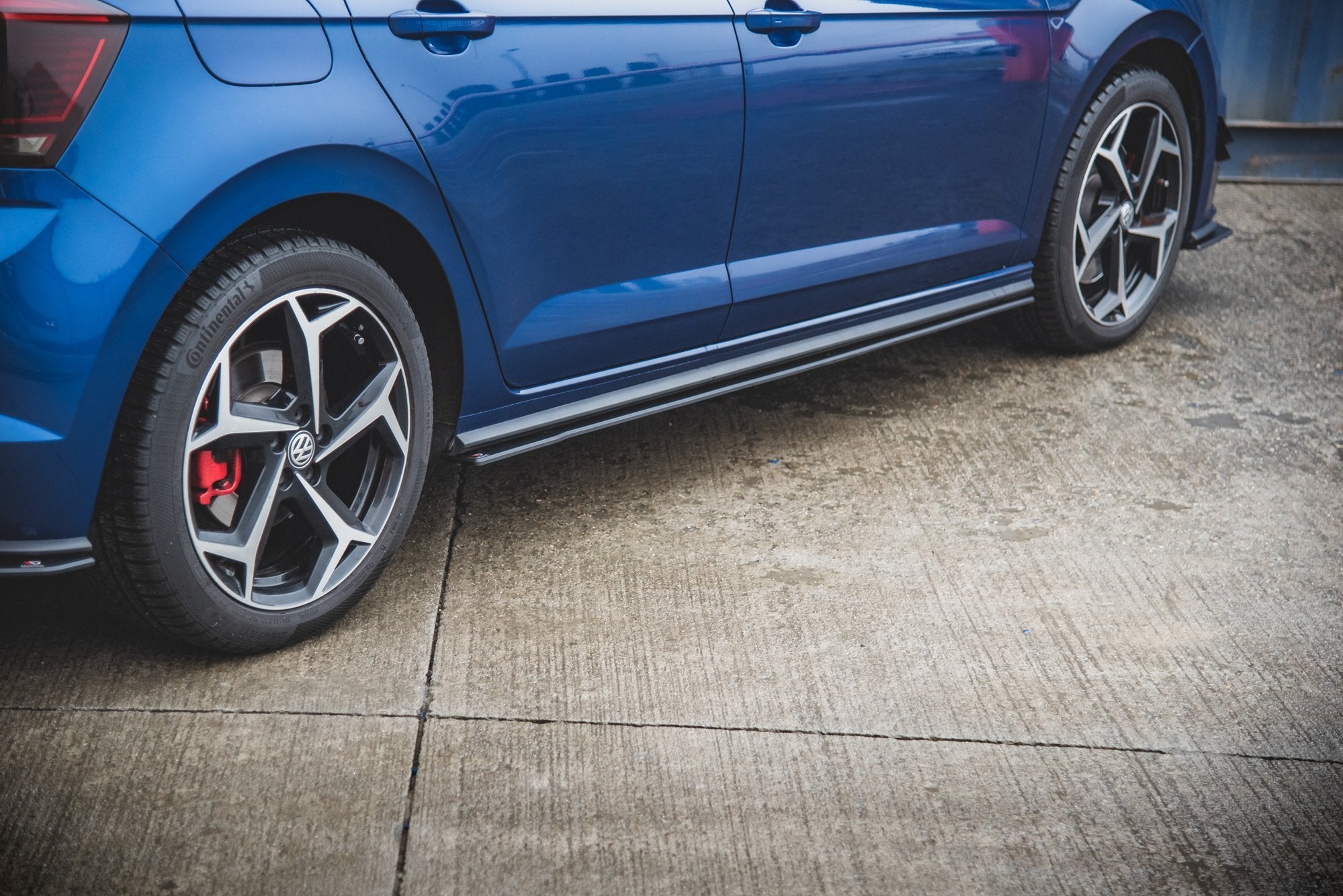 Street pro side skirts diffusers volkswagen polo gti mk6