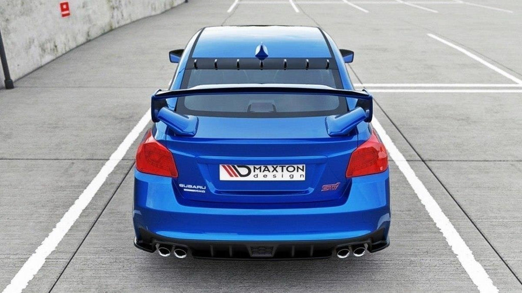 The extension of the rear window subaru wrx sti