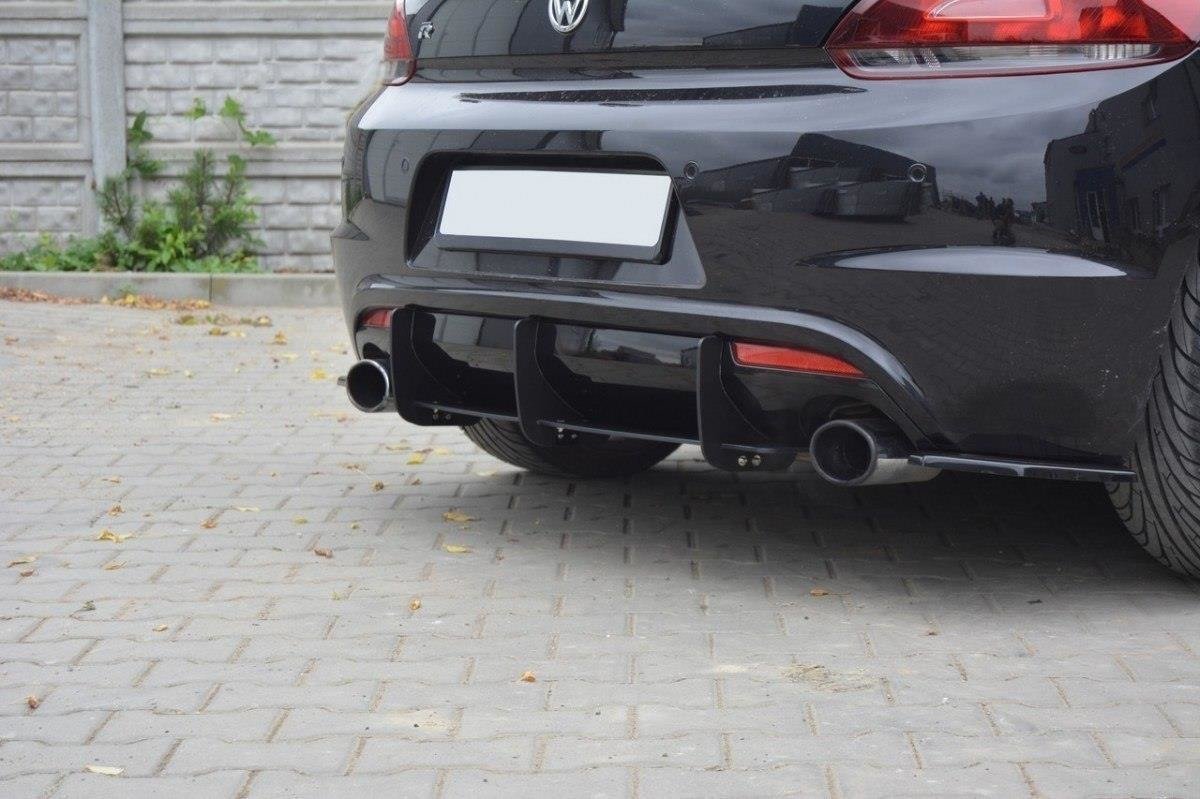 VW Scirocco R Rear diffuser & rear side splitters