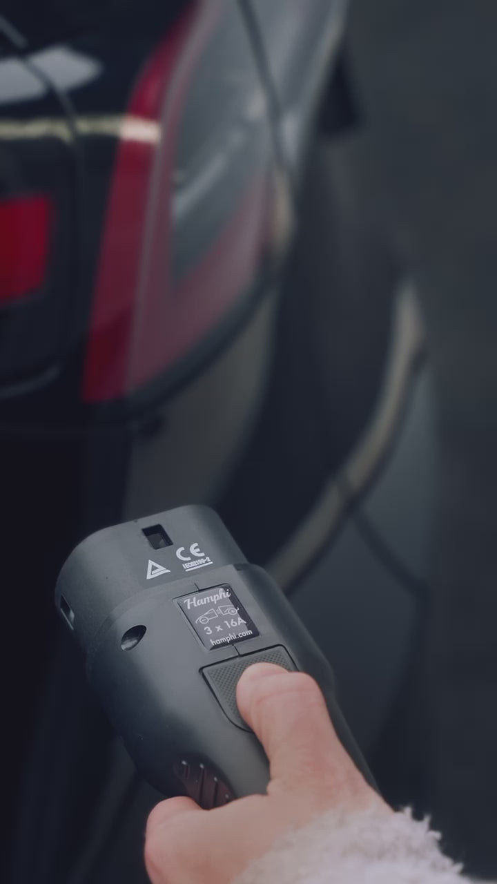 Metron Laddkabel med Tesla Knapp Typ 2 - 11 kW