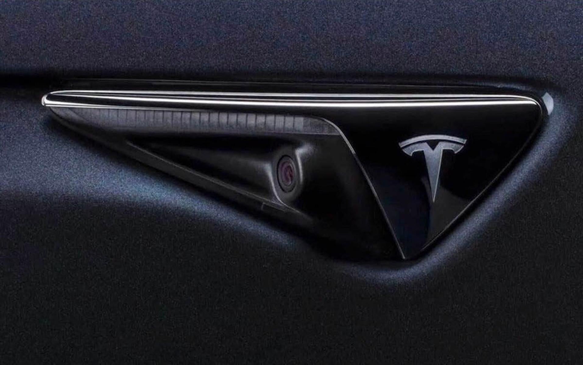 Tesla Sidoblinkers Kolfiber Matt / Blank