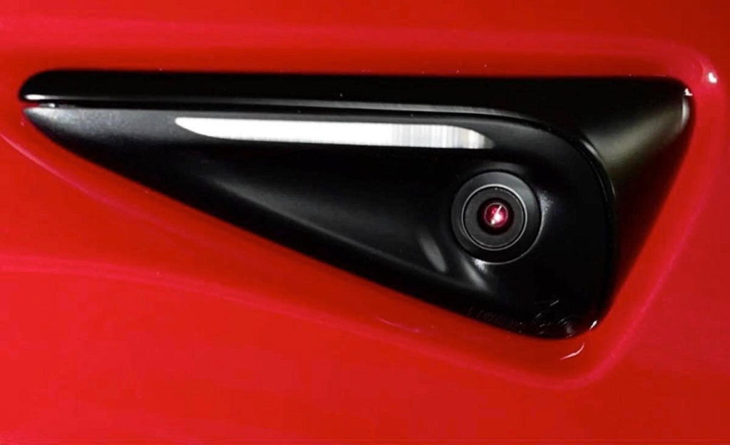 Tesla Sidoblinkers Kolfiber Matt / Blank