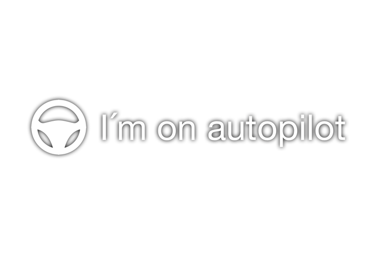 I´m on autopilot Dekal