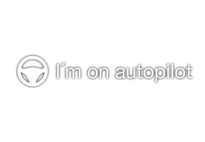 I´m on autopilot Dekal