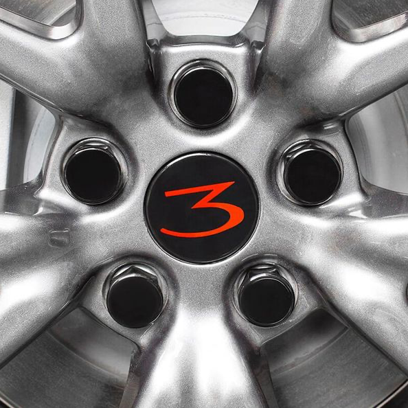 Tesla Model 3 centerdæksel rød 3