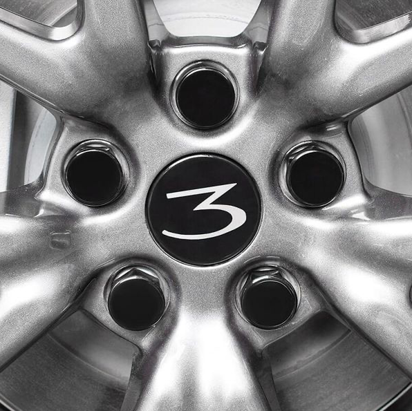 Tesla Model 3 Center caps vit 3