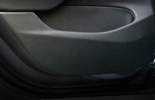Model 3 carbon fiber wrap protection doors