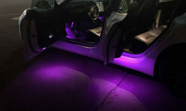 Tesla led lights purple 2-pack
