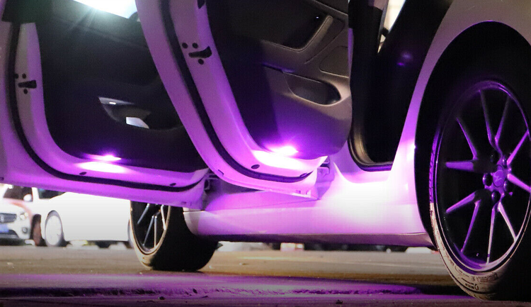 Tesla LED-valot violetti 2-pack