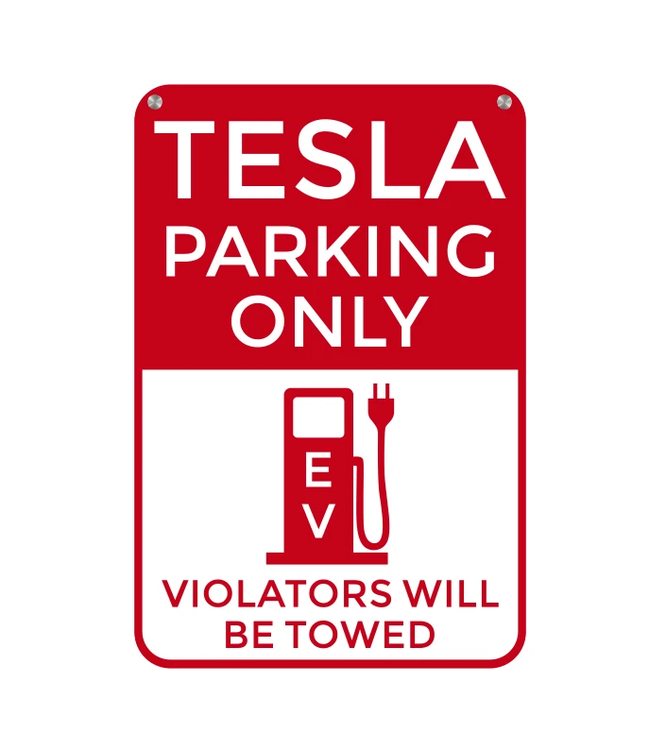 Tesla sign