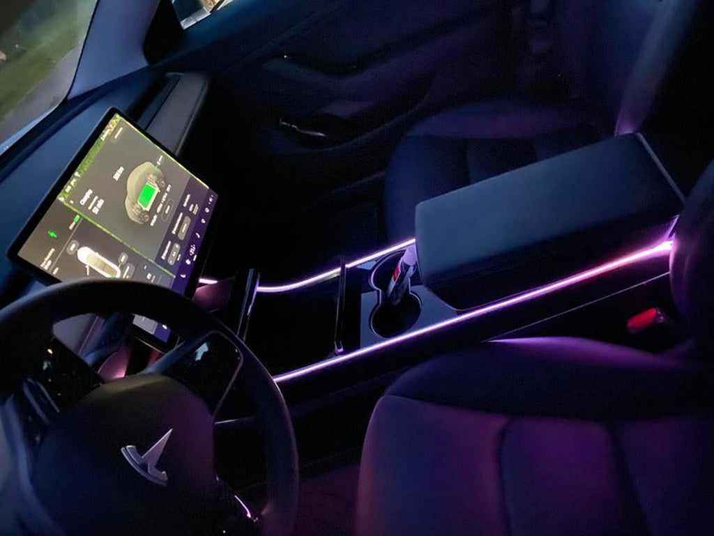 LED strip Appstyrd Flera Färger Tesla Model 3 & Y