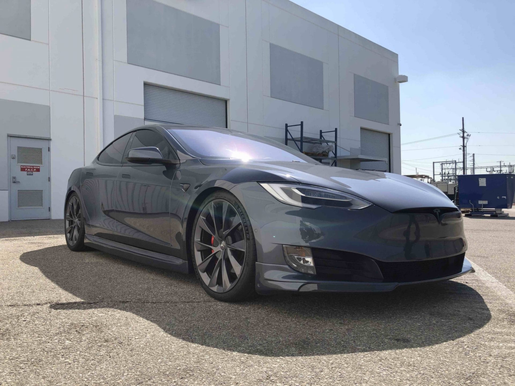 Unplugged Performance Tesla Model S lowering kit