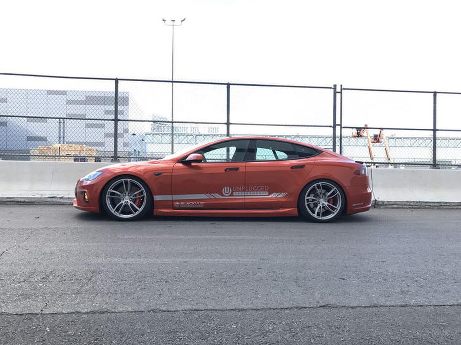 Unplugged Performance Tesla Model S lowering kit