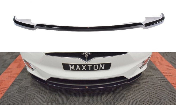 Front Lip Spoiler V1 Maxton Design Tesla Model X