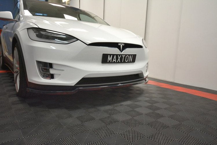 Front Lip Spoiler V1 Maxton Design Tesla Model X