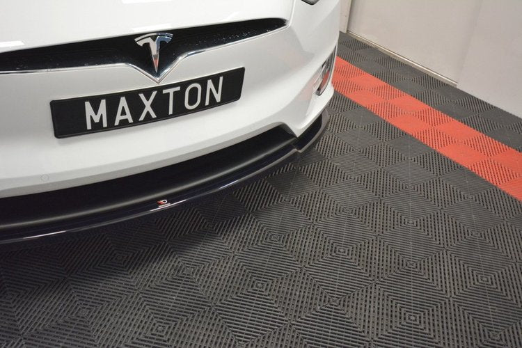 Front Lip Spoiler V1 Maxton Design Tesla Model X