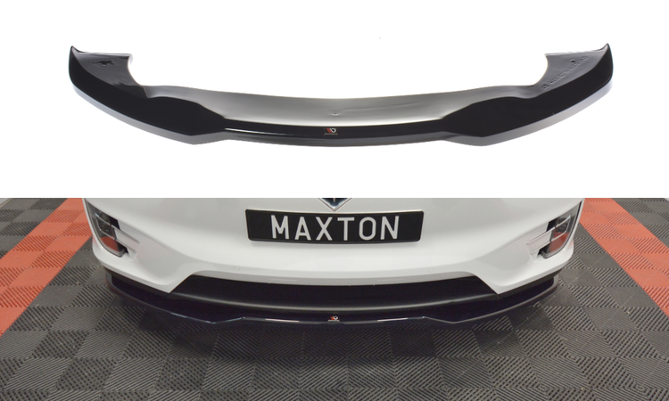 Front Lip Spoiler V2 Maxton Design Tesla Model X