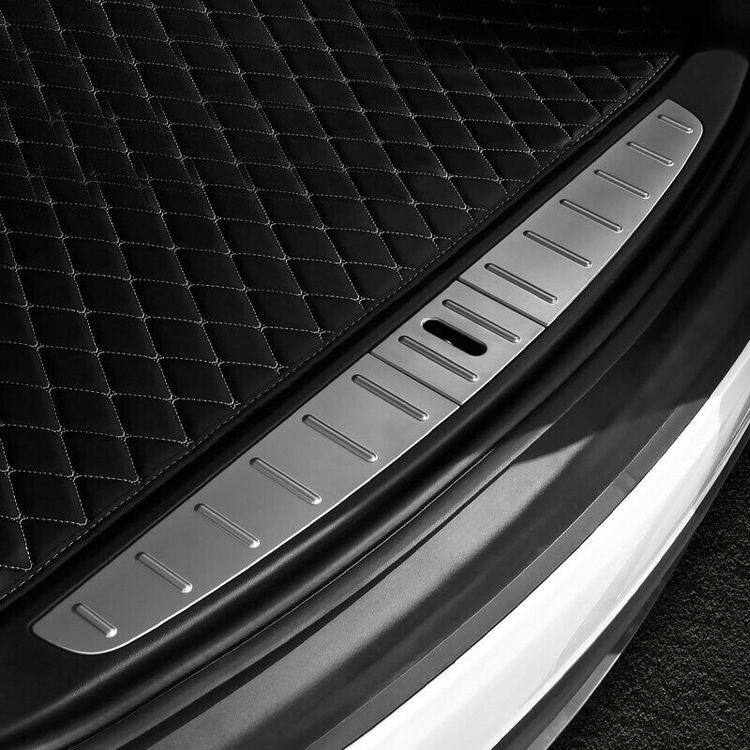 Model X metal cargo cover for trunk silver/black