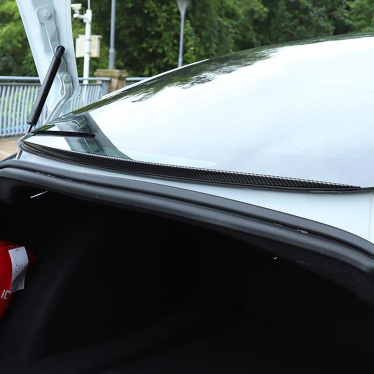 Baktruta Spoiler mot Regn & Snö Svart / Kolfiber Tesla Model 3