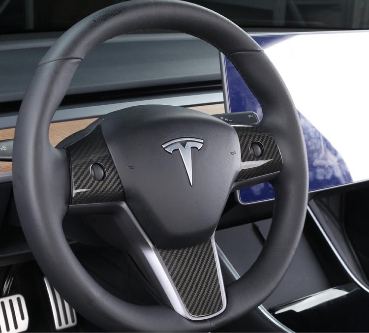 Model 3 & Y carbon fiber appearance of steering wheel glossy/matte