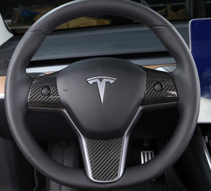 Model 3 & Y carbon fiber appearance of steering wheel glossy/matte