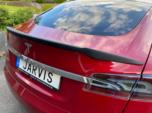 Model S V-Spoiler hiilikuituinen mattamatto