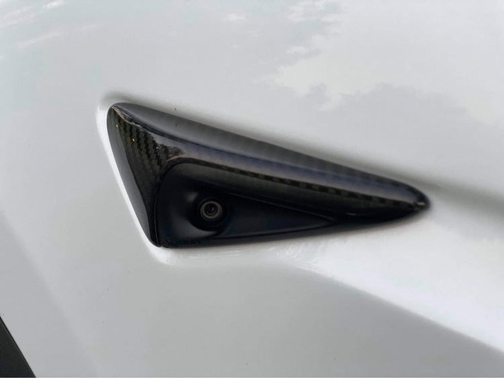 Tesla Sidoblinkers Kolfiber Matt / Blank