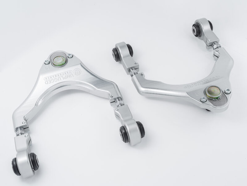 Adjustable Front Upper Control Arms Unplugged Performance Tesla Model 3 & Y