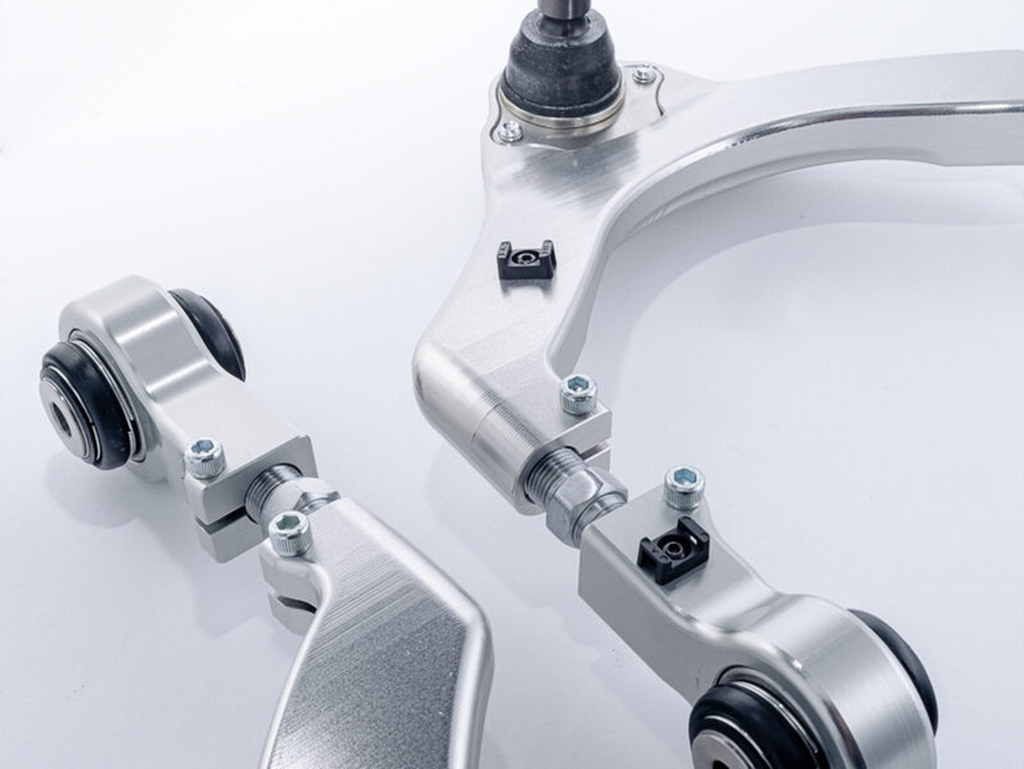 Adjustable Front Upper Control Arms Unplugged Performance Tesla Model 3 & Y