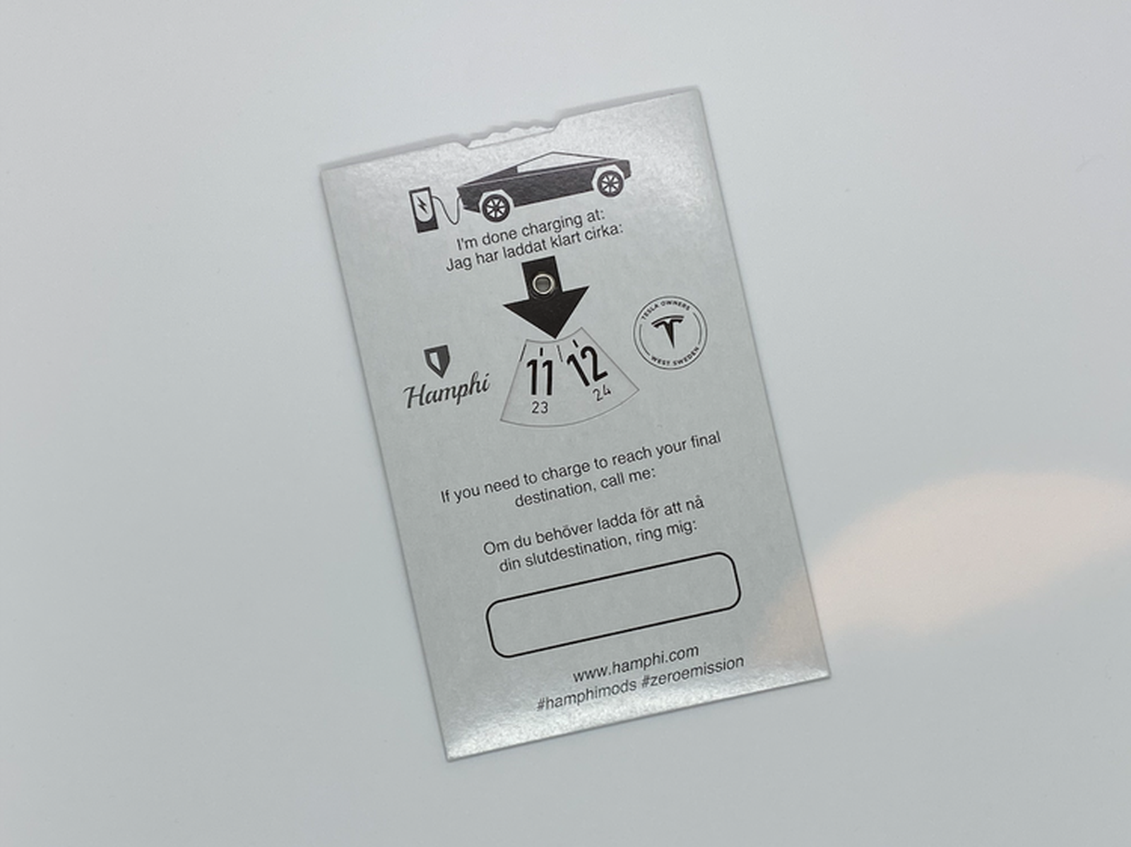 P-skiva Laddning Elbil