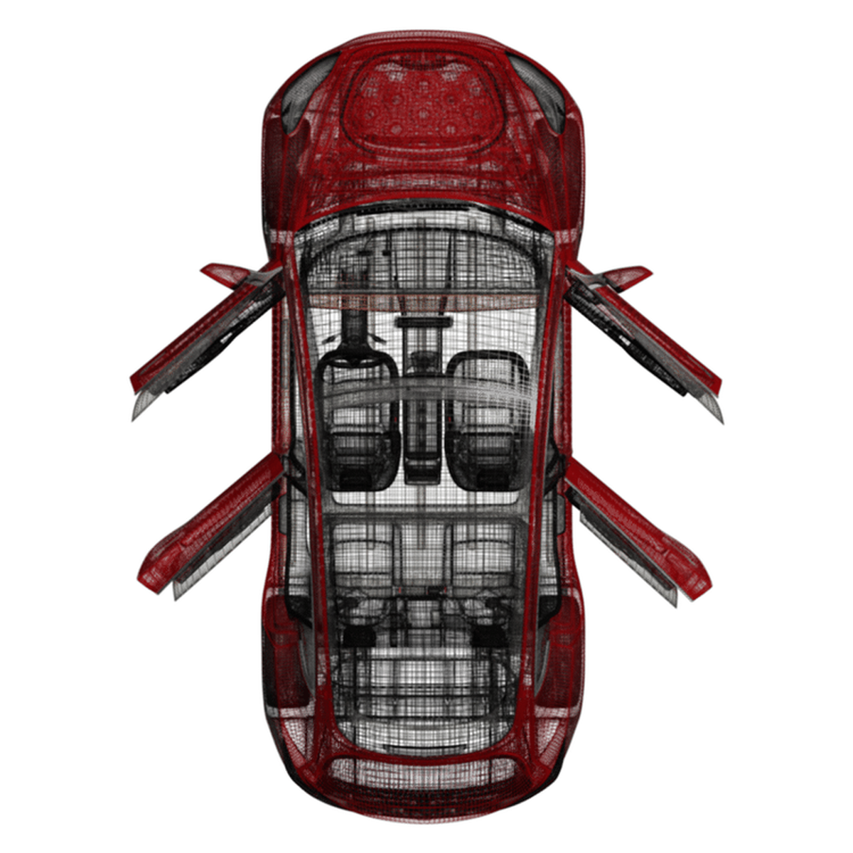 Soft Close (4 Dörrar) Amptech Tesla Model 3