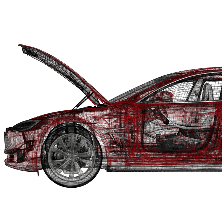 Amptech - Model S eldriven frunk