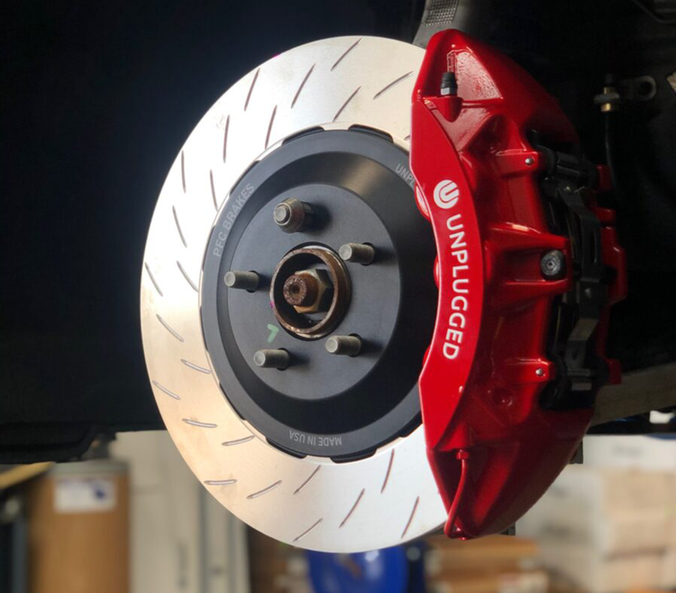 UP x PFC 6 Piston Front Big Brake kit Unplugged Performance Model 3/Y