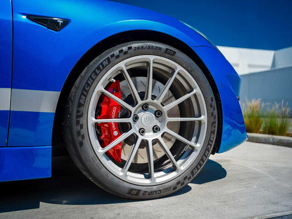 UP x PFC 6 Piston Front Big Brake kit Unplugged Performance Model 3/Y