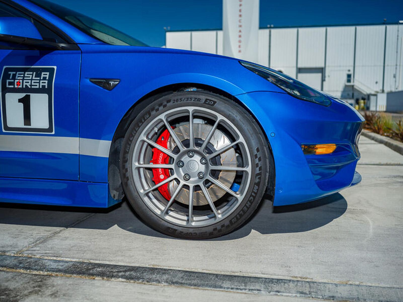 UP x PFC 6 Piston Front Big Brake kit Unplugged Performance Model 3/Y