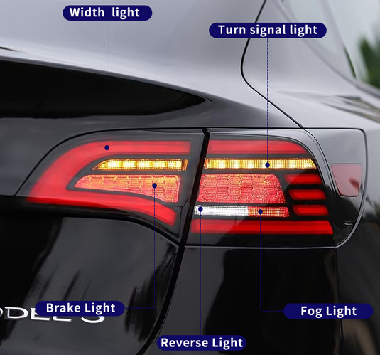 Model 3/Y rear LED light - flow