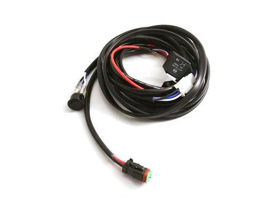 Relay/cable set for auxiliary light with button