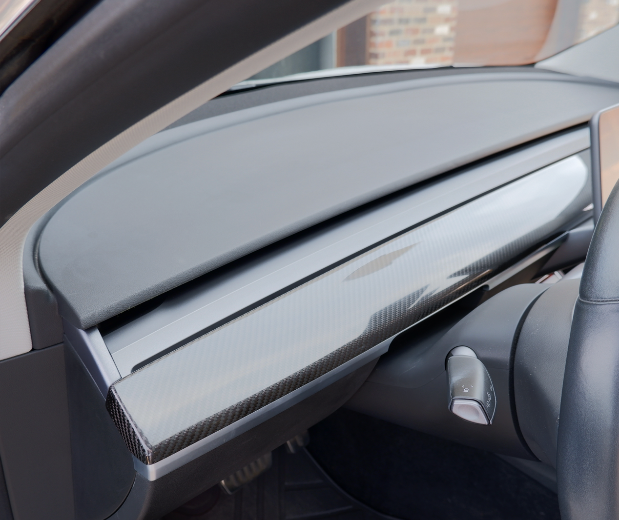 Kolfiber Panel för Instrumentpanelen Tesla Model 3 & Y