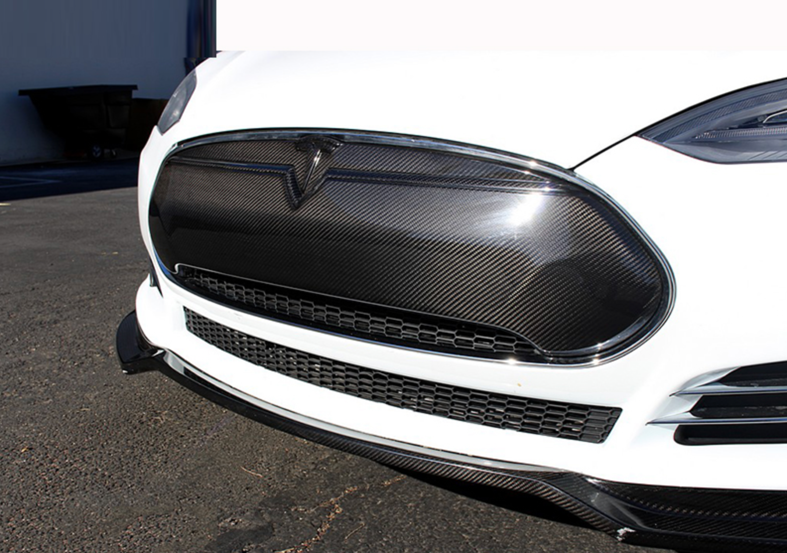 Kolfibergrill Tesla Model S 2012-2016