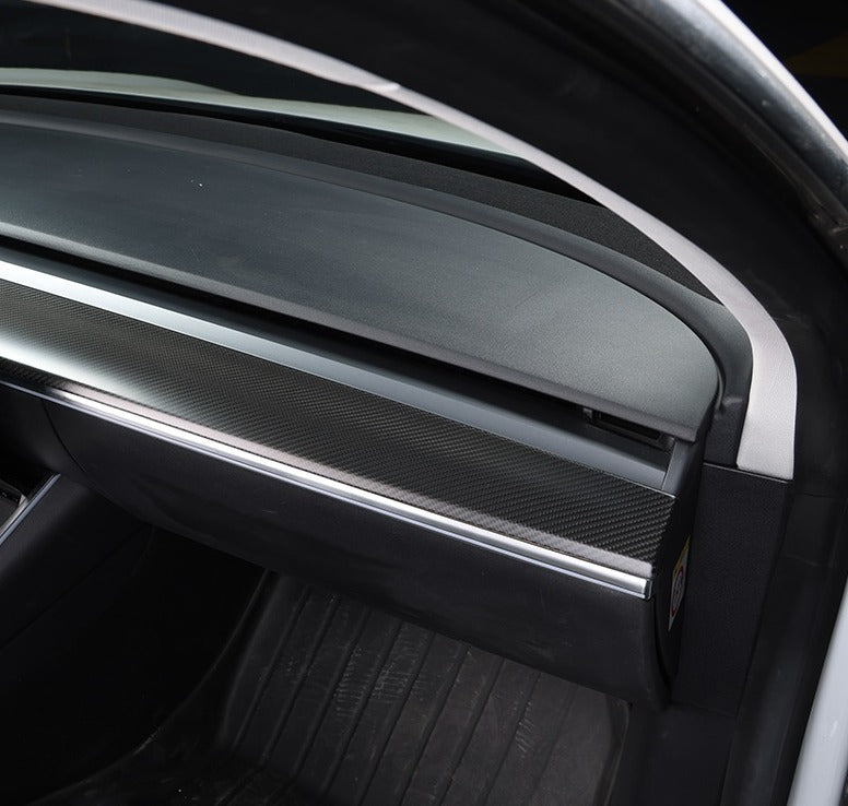 Kolfiber Panel för Instrumentpanelen Tesla Model 3 & Y