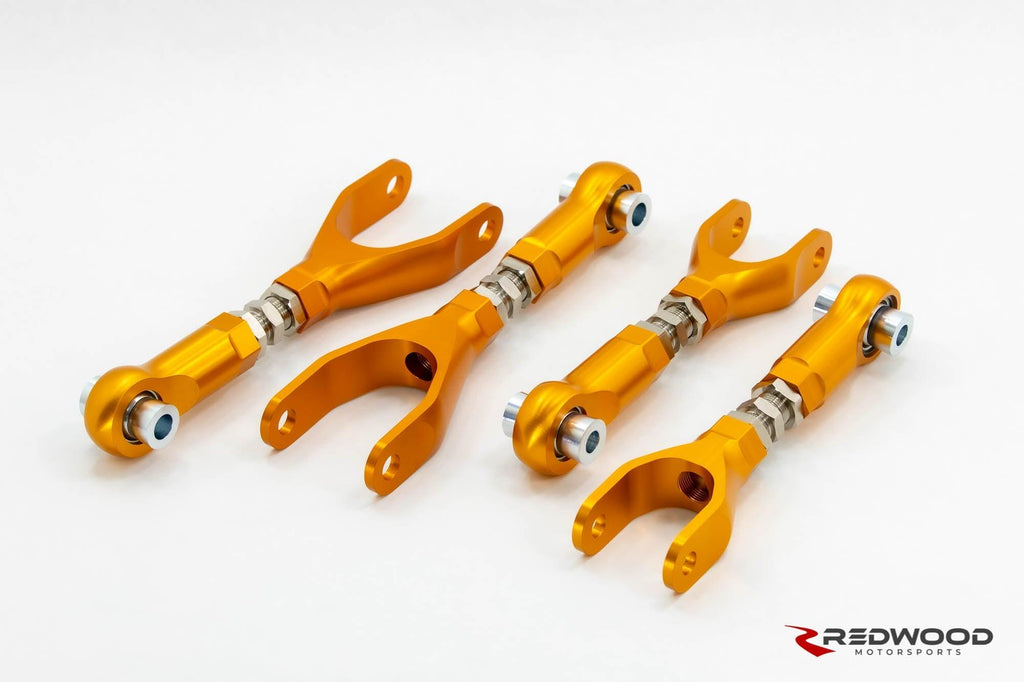 Redwood Motorsports - Model 3/Y Spherical Bearing Rear Control Arms Camber/Toe Adjustment