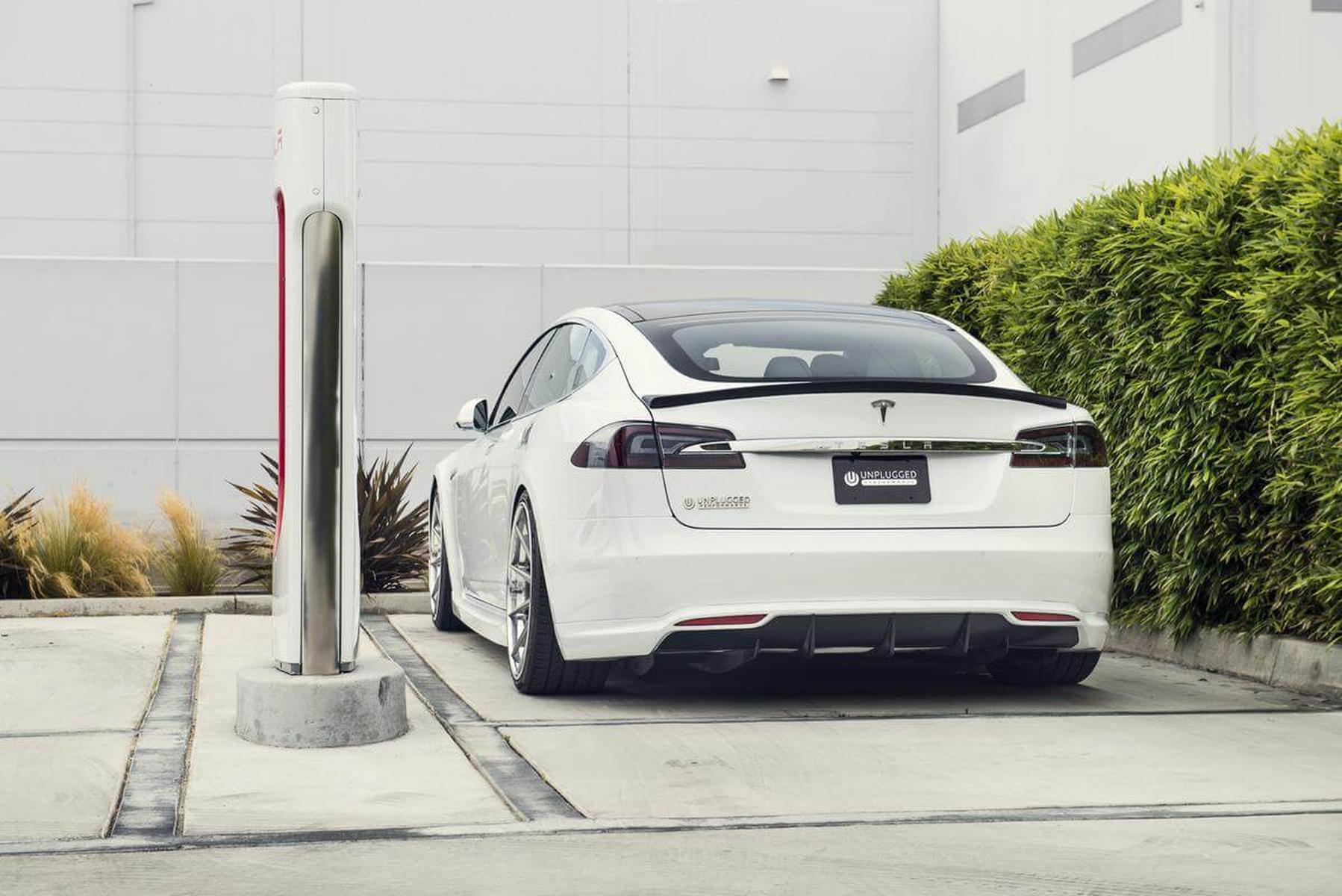 Unplugged Performance - Model S Rear Under Spoiler and Diffuser System (2012-2016.5)