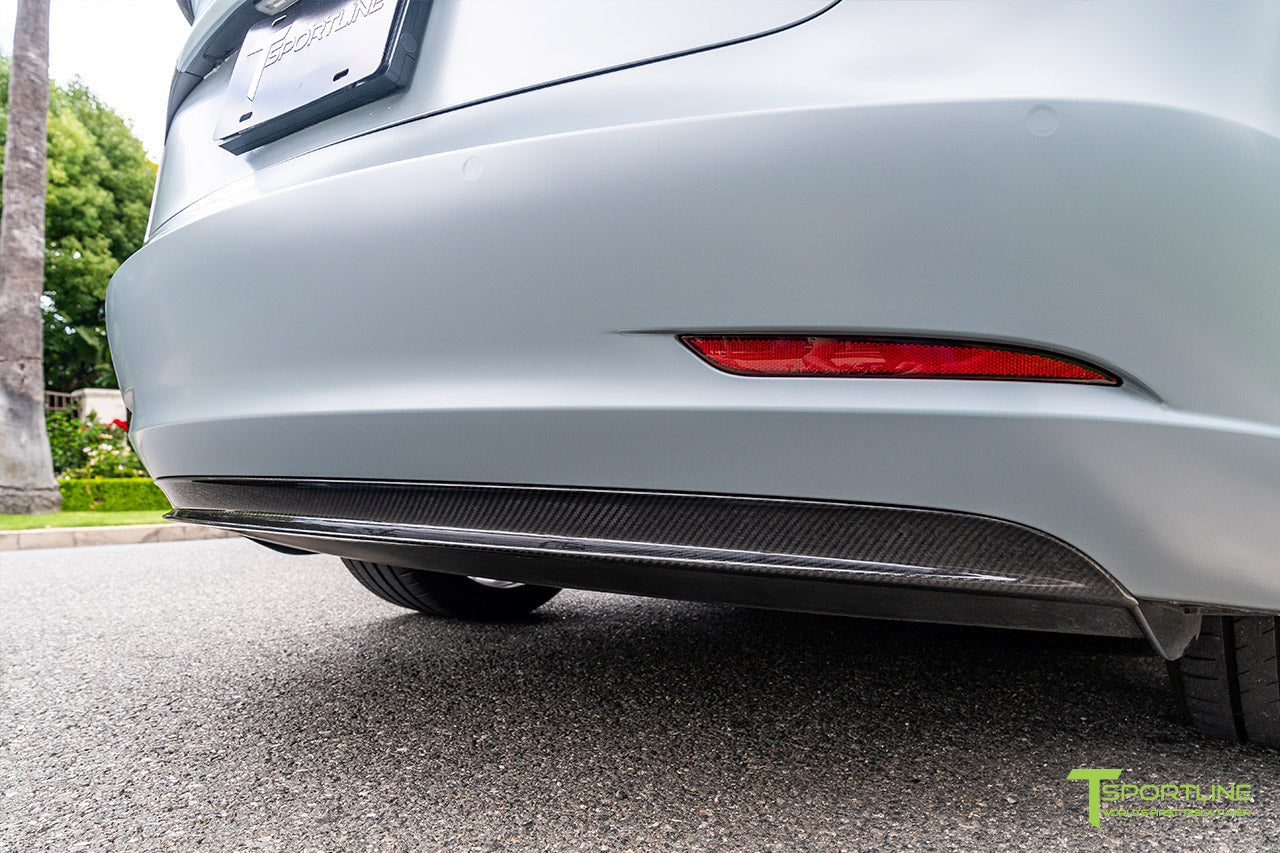 T-sportline - Model 3 bagdiffusor i kulfiber