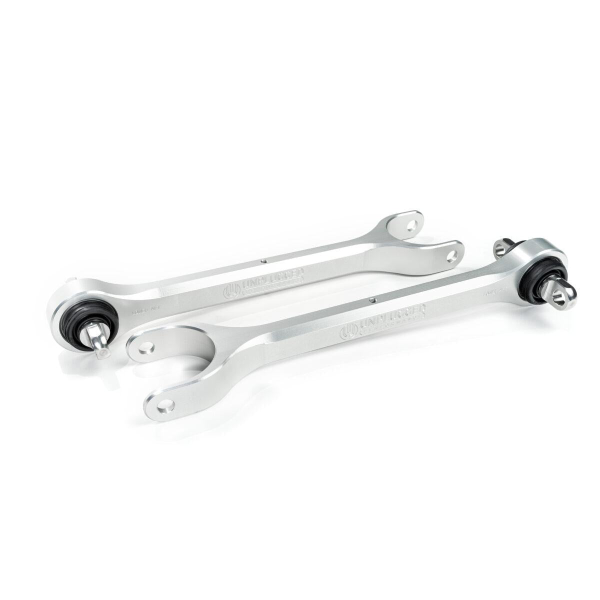 Billet Rear Trailing Arm Set (Lower Aft Link) Unplugged Performance Tesla Model S & X Plaid