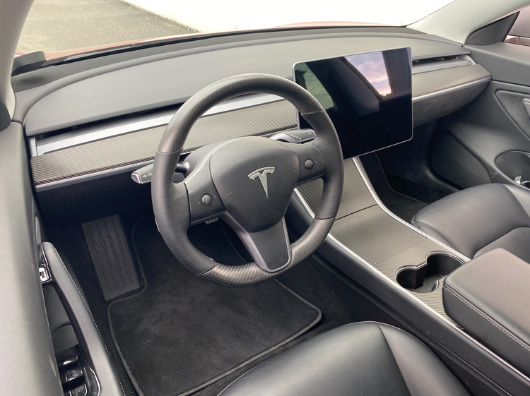 Ratt Matt Kolfiber Tesla Model 3 & Y