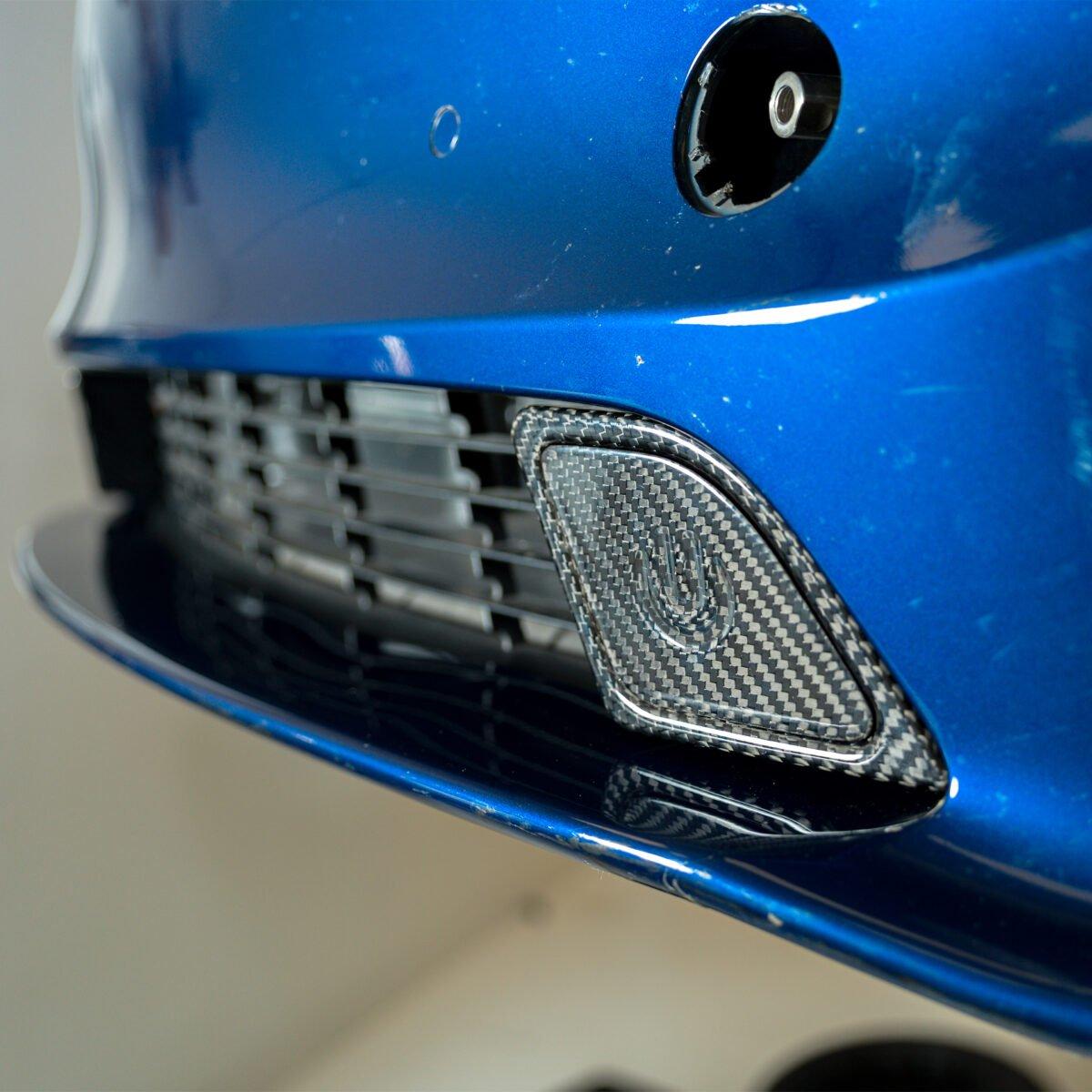 Carbon Fiber Racing Brake Duct Kit (front) Unplugged Performance Tesla Model S Plaid 2021+