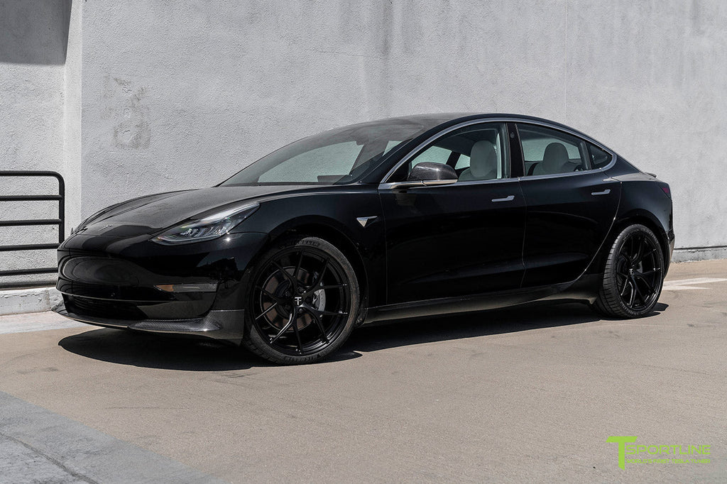 T-sportline - Model 3 sideskørter i kulfiber (sæt med 2)