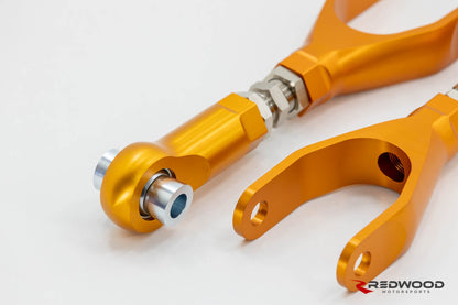 Redwood Motorsports - Model 3/Y Spherical Bearing Rear Control Arms Camber/Toe Adjustment